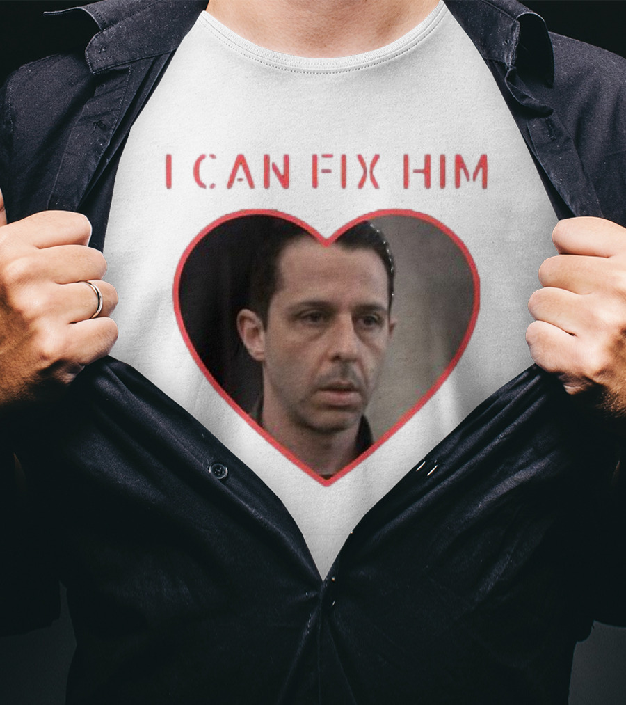 I Can Fix Him Kendall Roy Heart Outline Fan Merch T-Shirt