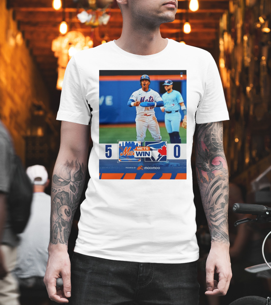 New York Mets Win 5-0 Toronto Blue Jays April 4 2025 T-Shirt