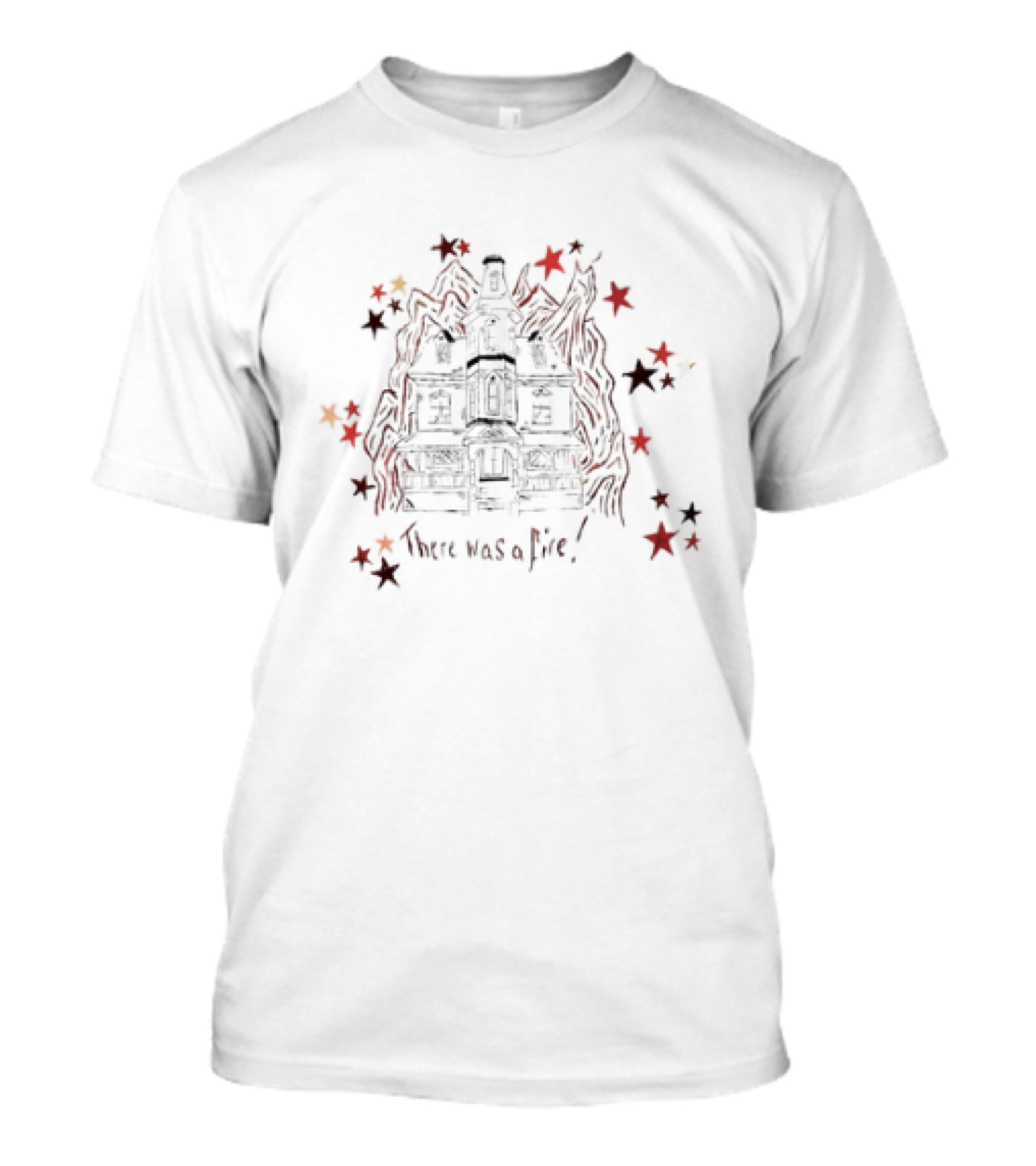 House There Was A Fire Floral Explosion T-Shirt