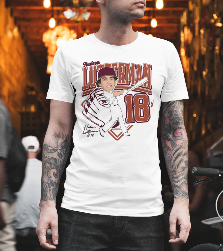 Hudson Lutterman 18 Baseball Player 2025 T-Shirt