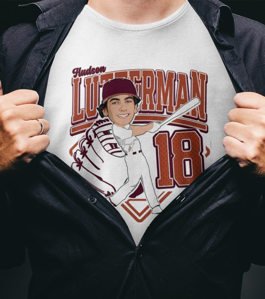 Hudson Lutterman 18 Baseball Player 2025 T-Shirt
