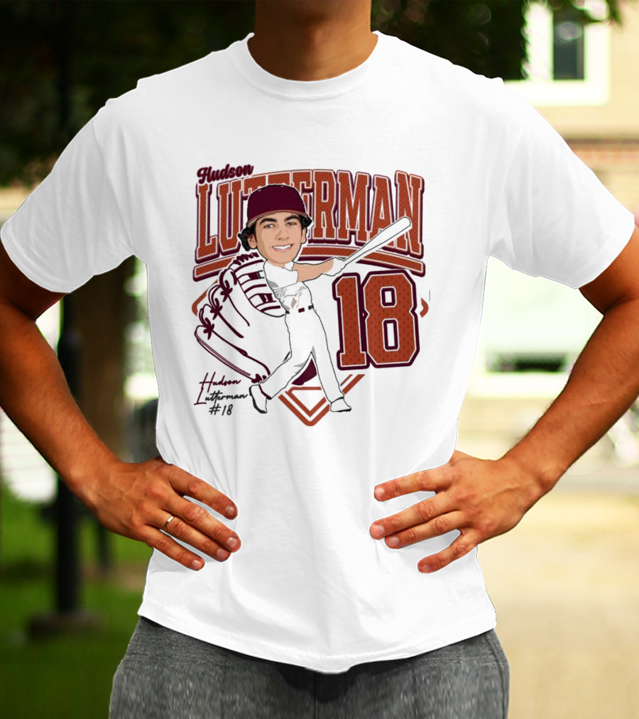 Hudson Lutterman 18 Baseball Player 2025 T-Shirt