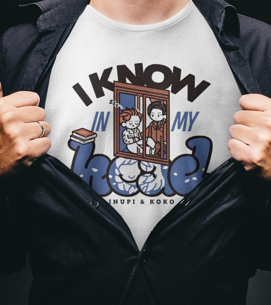 I Know In My Head Inupi And Koko Retro Comic Style T-Shirt