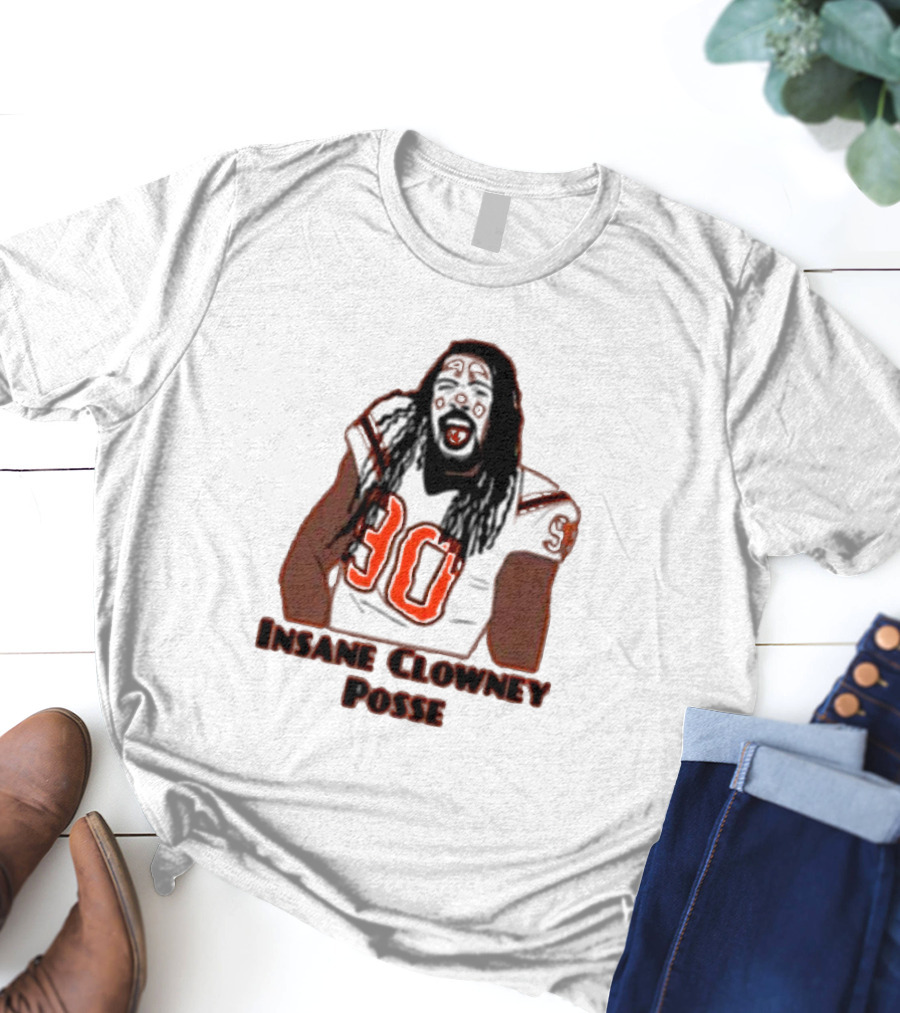 Insane Clowney Posse Player Number 90 Football Themed T-Shirt