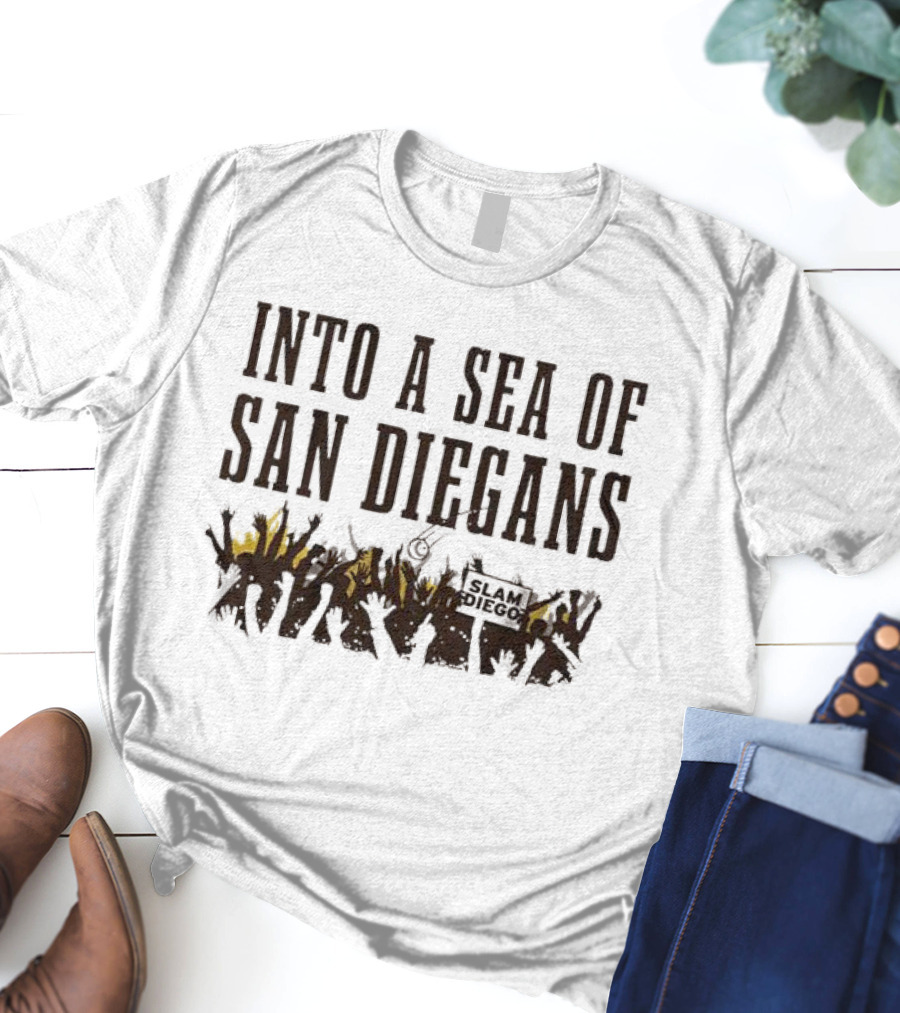 San Diegans Into A Sea Of Fans With Sign Cheers T-Shirt