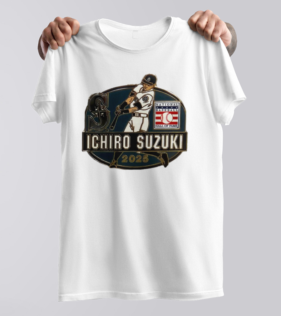 Ichiro Suzuki Seattle Mariners National Baseball Hall Of Fame 2025 T-Shirt