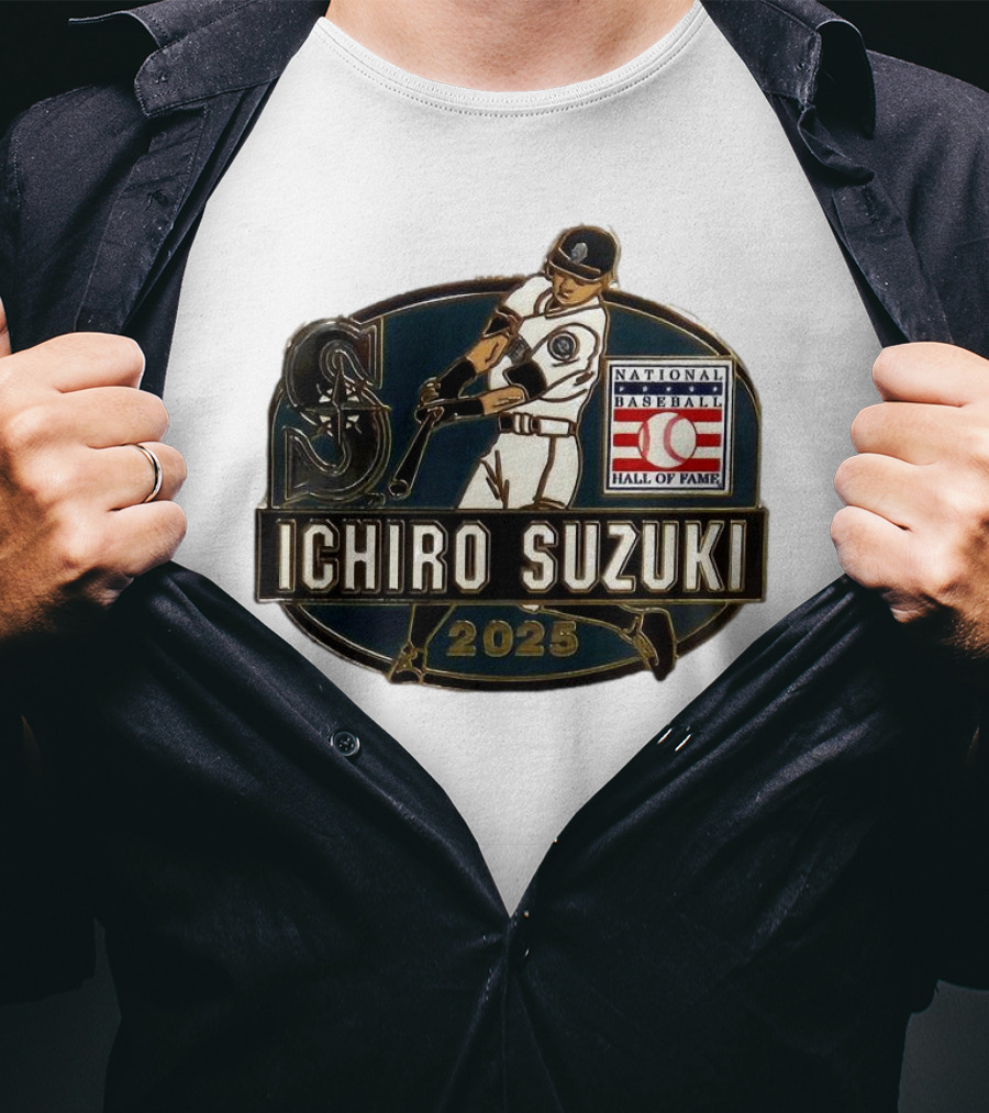 Ichiro Suzuki Seattle Mariners National Baseball Hall Of Fame 2025 T-Shirt