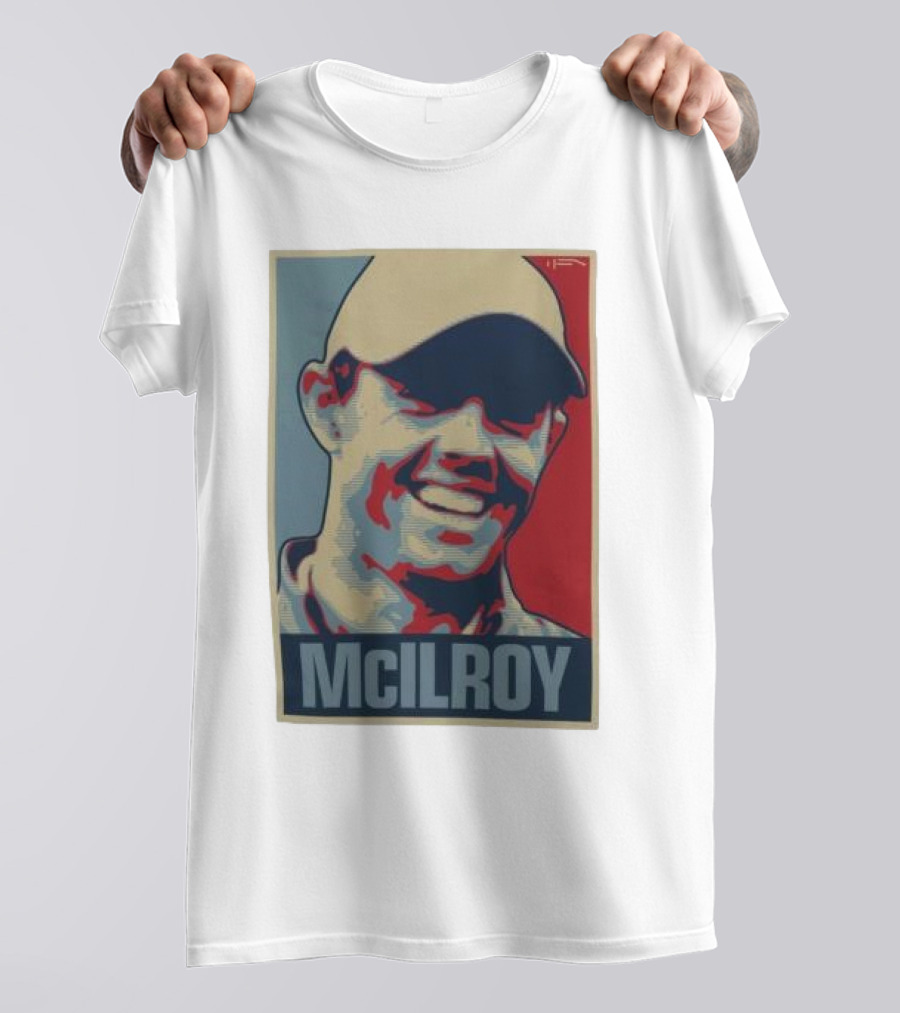 Ireland Rory McIlroy Masters Tournament Vintage Iconic Golf Portrait T-Shirt