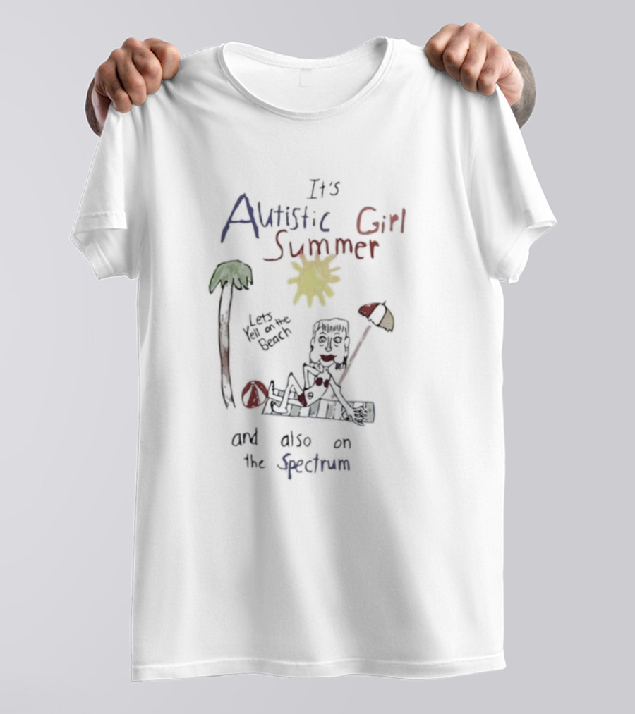 Its Autistic Girl Summer Beach Vibes With On The Spectrum Fun T-Shirt