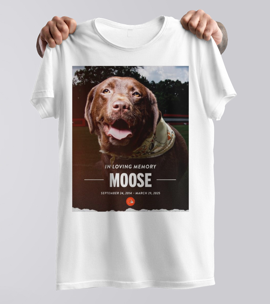 Cleveland Browns NFL In Loving Memory Moose September 24 2014 March 29 2025 Hard Knocks Star T-Shirt