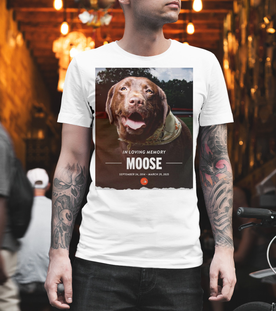 Cleveland Browns NFL In Loving Memory Moose September 24 2014 March 29 2025 Hard Knocks Star T-Shirt