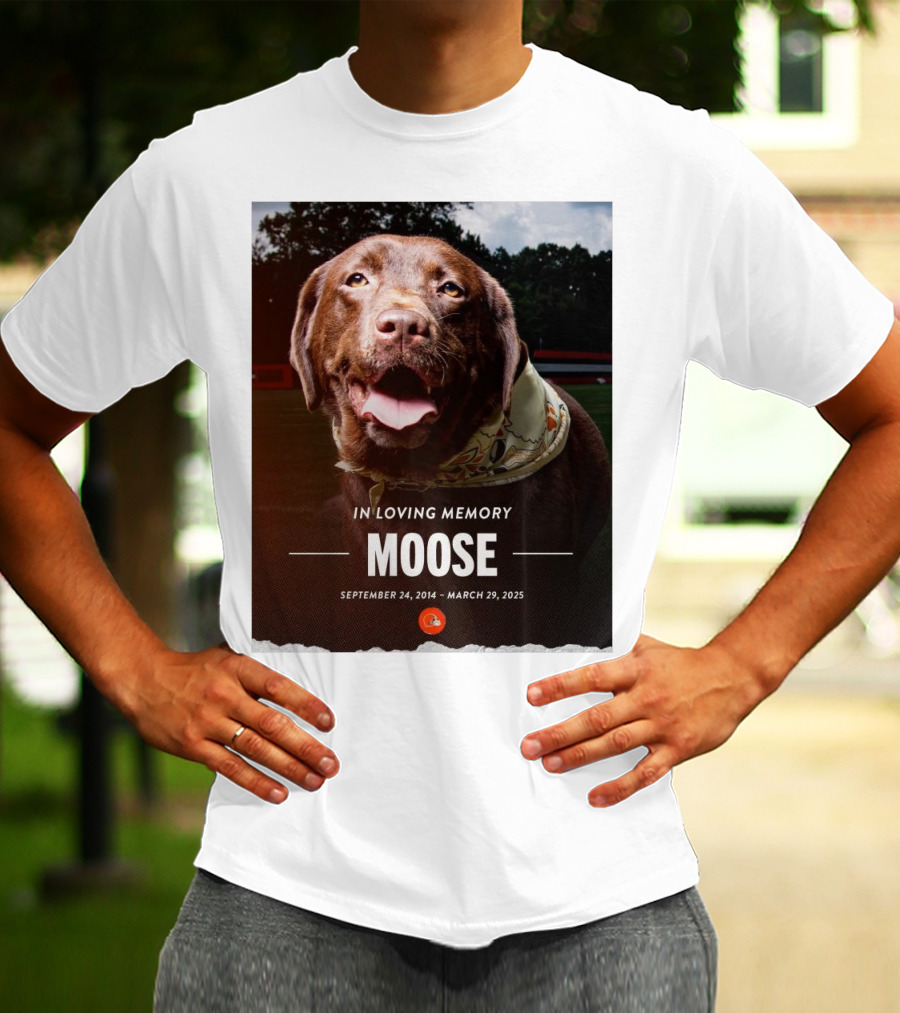 Cleveland Browns NFL In Loving Memory Moose September 24 2014 March 29 2025 Hard Knocks Star T-Shirt