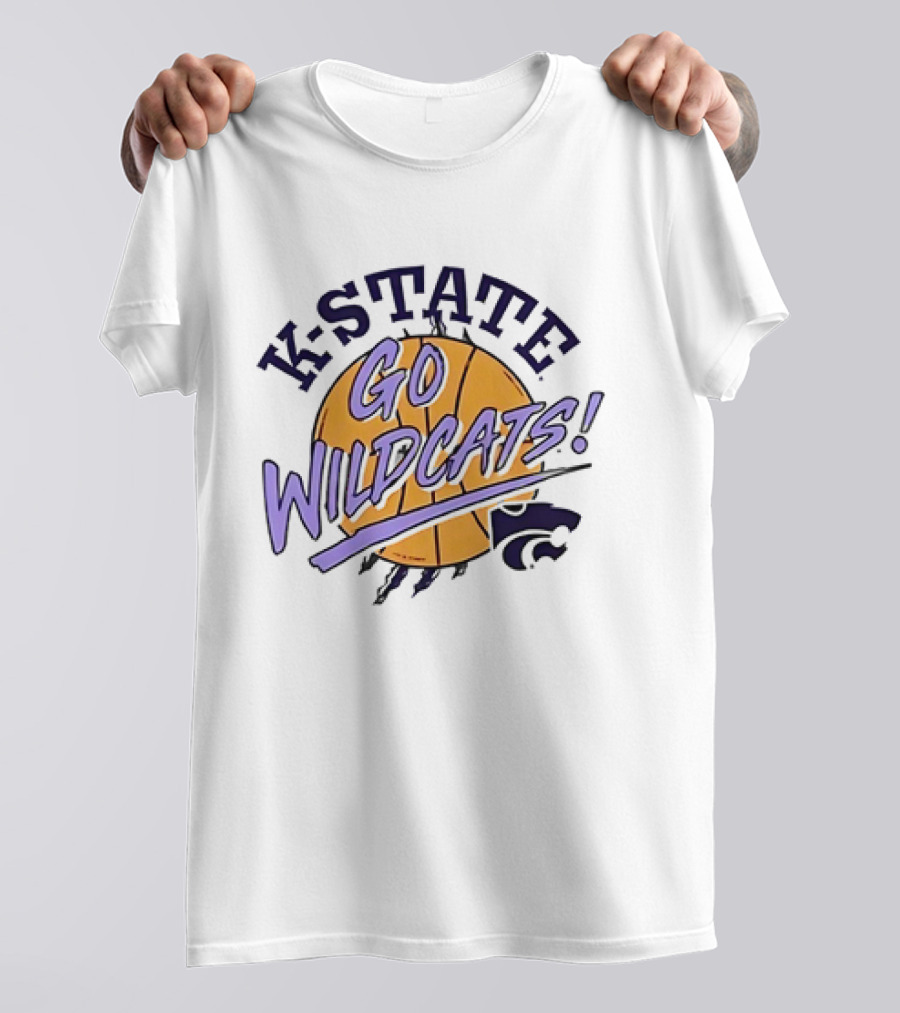 K-State Go Wildcats Basketball Fan Gear T-Shirt