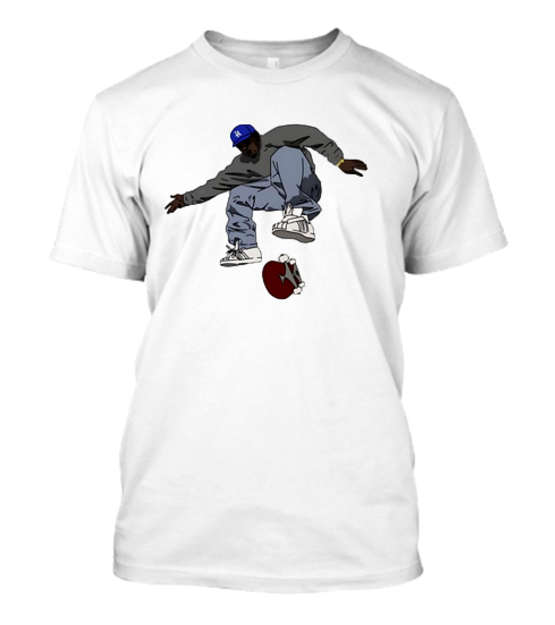 Kareem Campbell World Skateboards 90s Iconic Skateboarding Trick T-Shirt