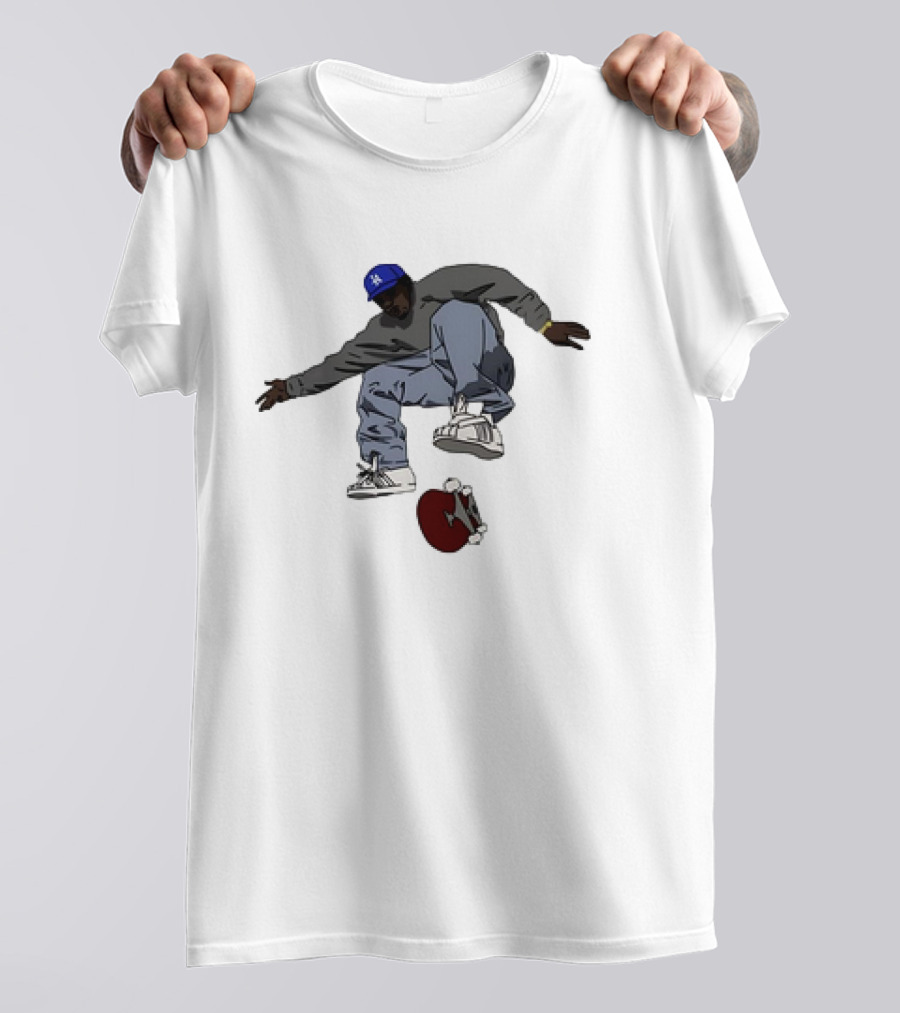 Kareem Campbell World Skateboards 90s Iconic Skateboarding Trick T-Shirt
