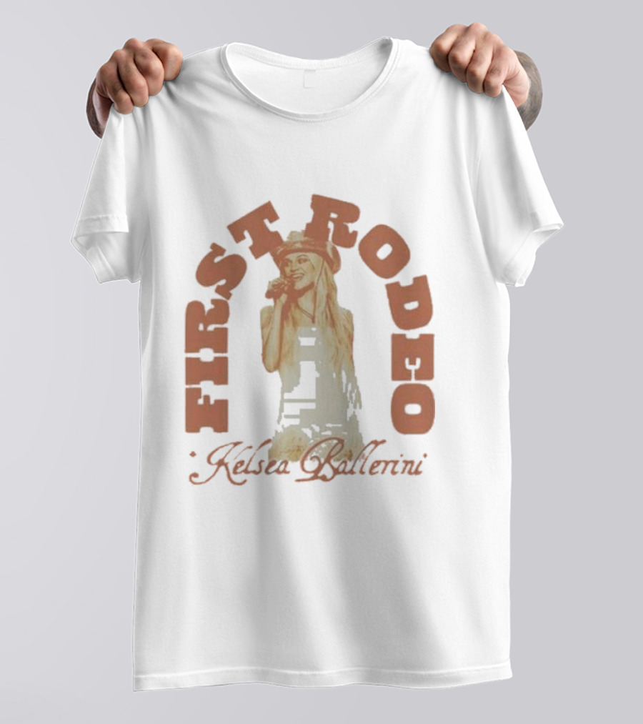 Kelsea Ballerini First Rodeo Cowgirl Hat Microphone T-Shirt
