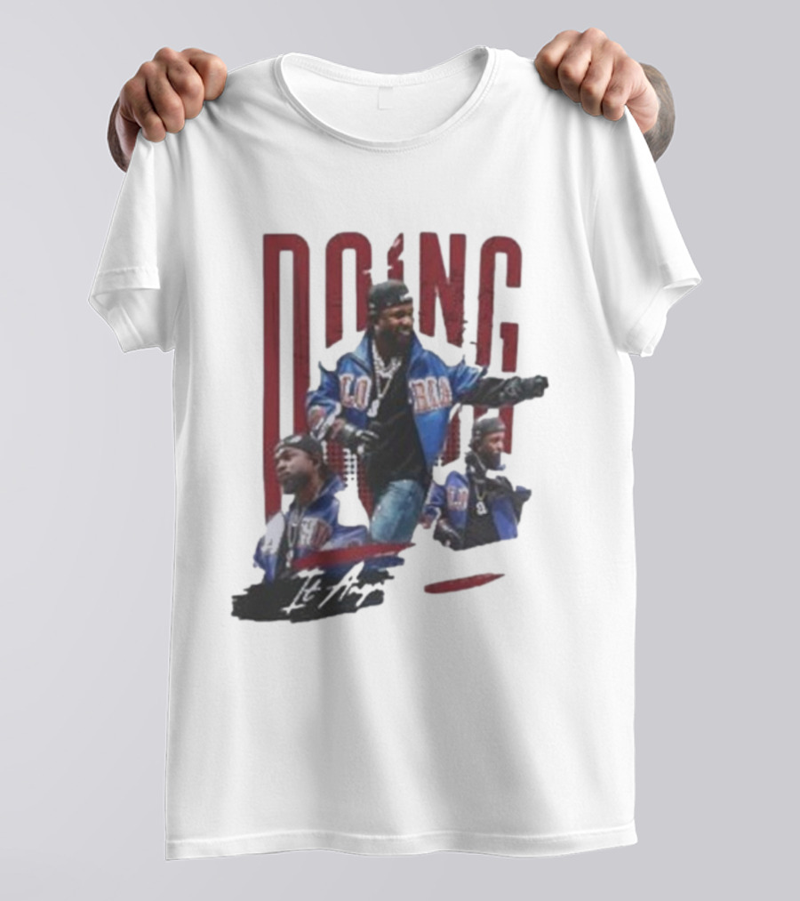 Kendrick Lamar Doing It Anyway Hey Drake Blue Jacket T-Shirt