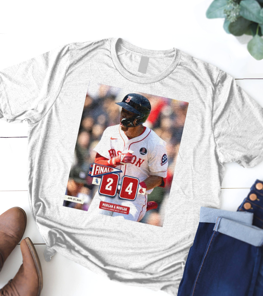Boston Red Sox Victory Over Chicago White Sox 4-2 Marathon Monday Apr 21 2025 T-Shirt