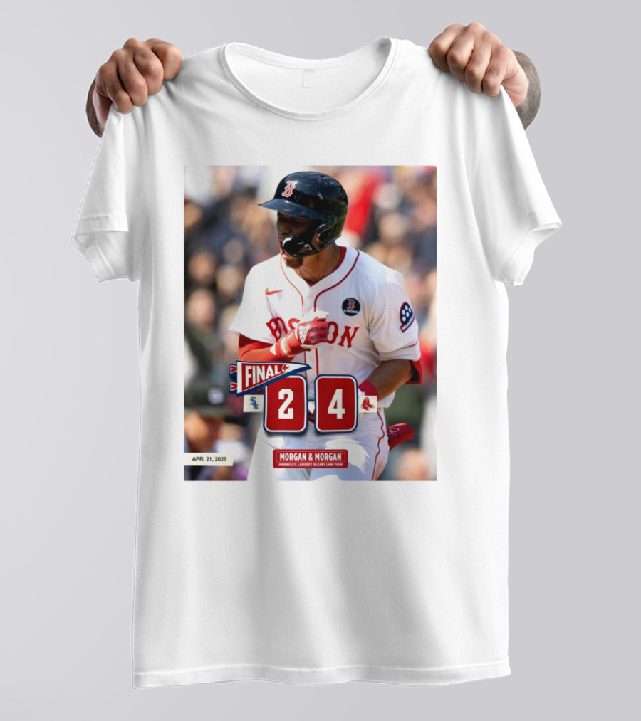 Boston Red Sox Victory Over Chicago White Sox 4-2 Marathon Monday Apr 21 2025 T-Shirt