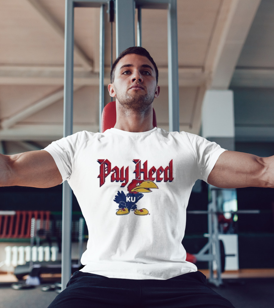 KU Pay Heed Jayhawk Vintage Style T-Shirt