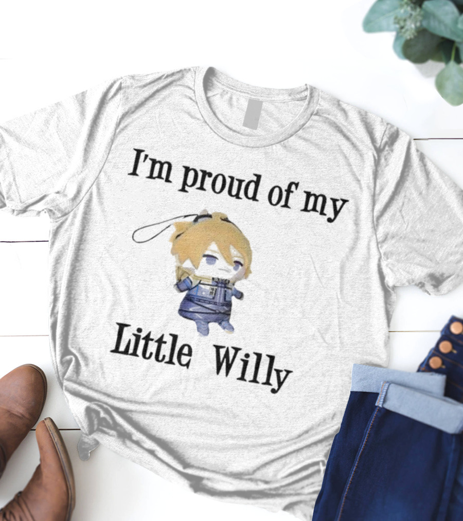 I'm Proud Of My Little Willy Cute Cartoon Character T-Shirt