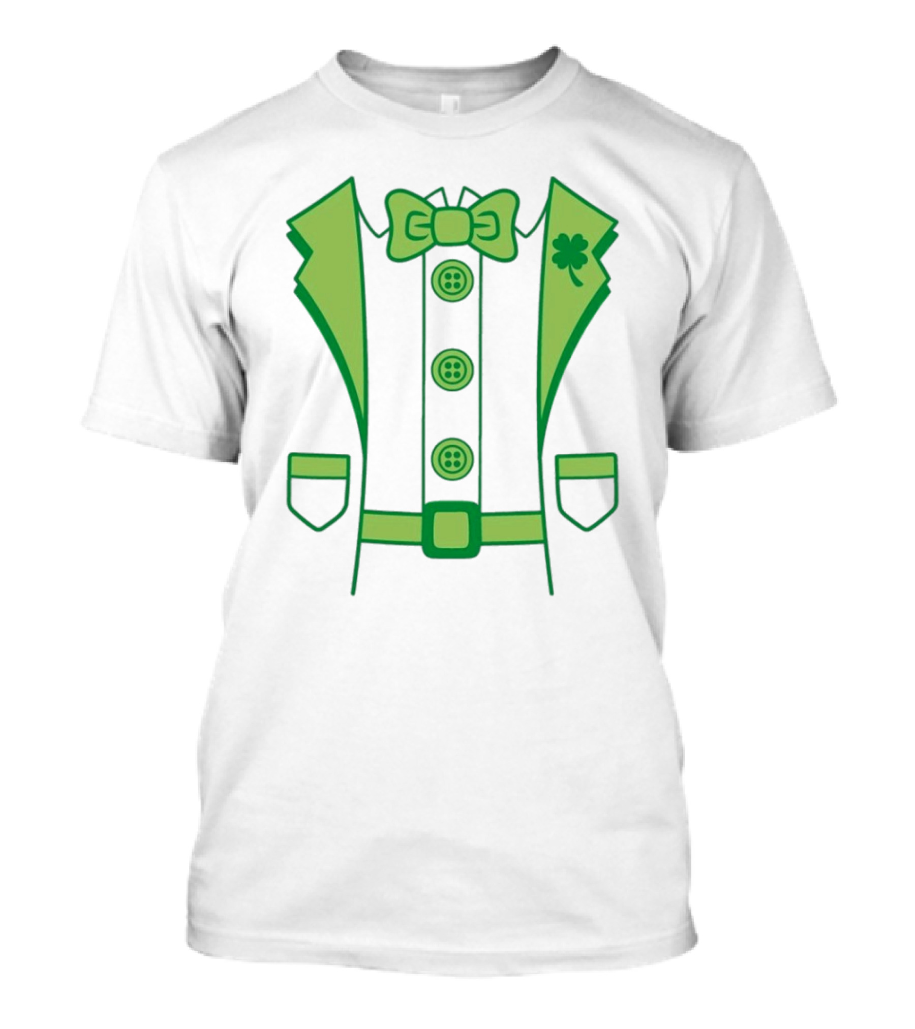 Leprechaun Suit With Bowtie And Shamrock St Patty’s Day T-Shirt