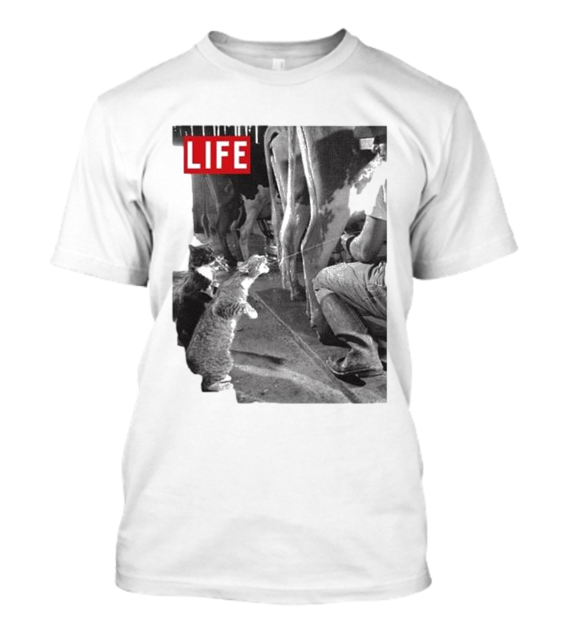 Life Magazine Cats Enjoying Fresh Milk T-Shirt