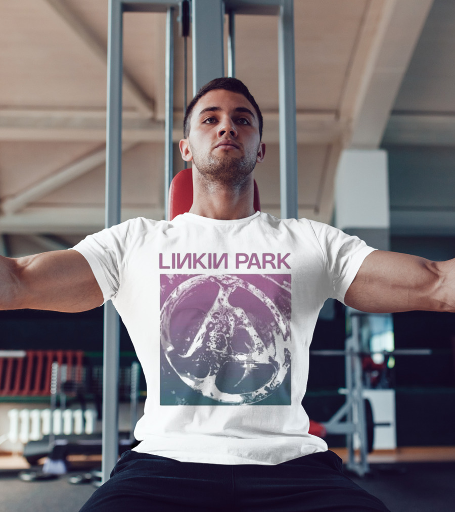Linkin Park Gradient Circle Symbol Fz Deluxe Drop Shoulder T-Shirt