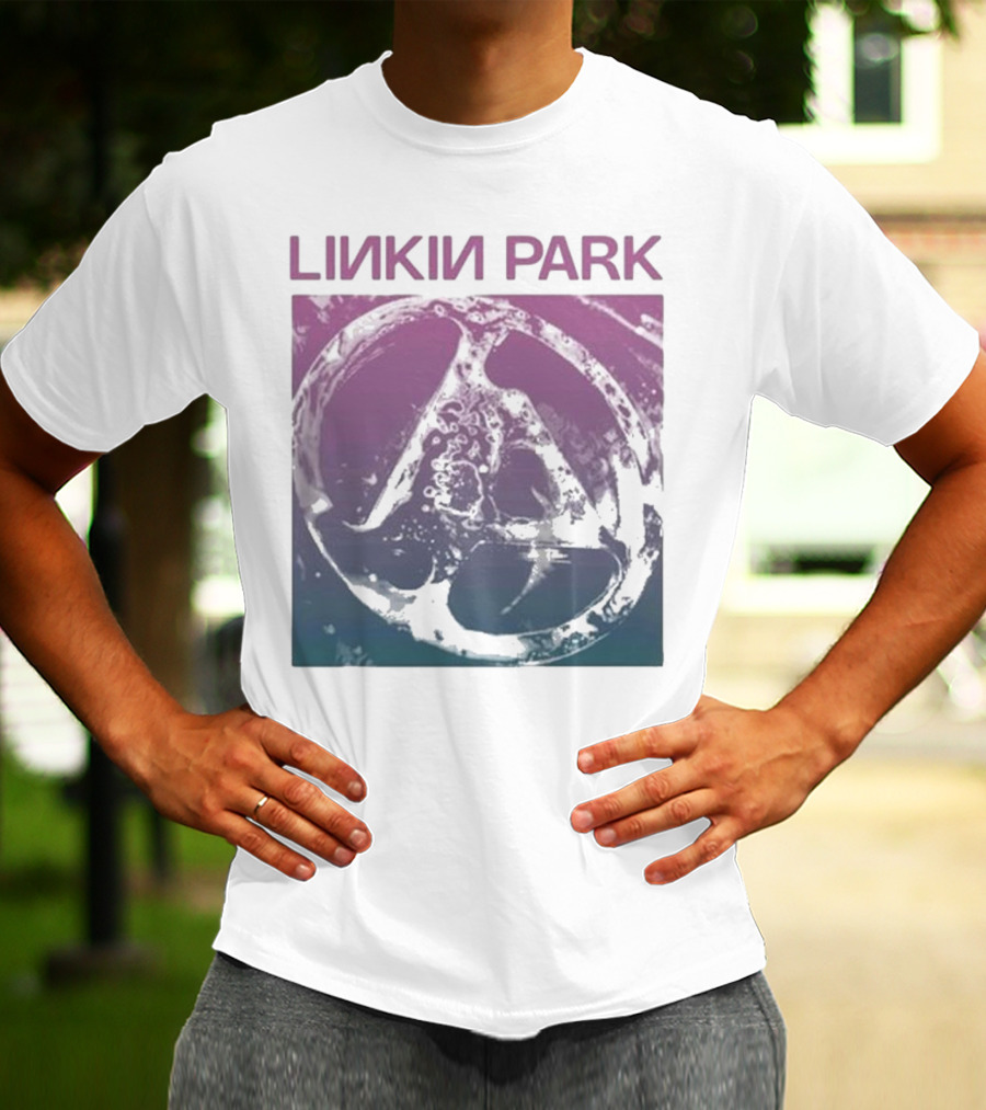 Linkin Park Gradient Circle Symbol Fz Deluxe Drop Shoulder T-Shirt