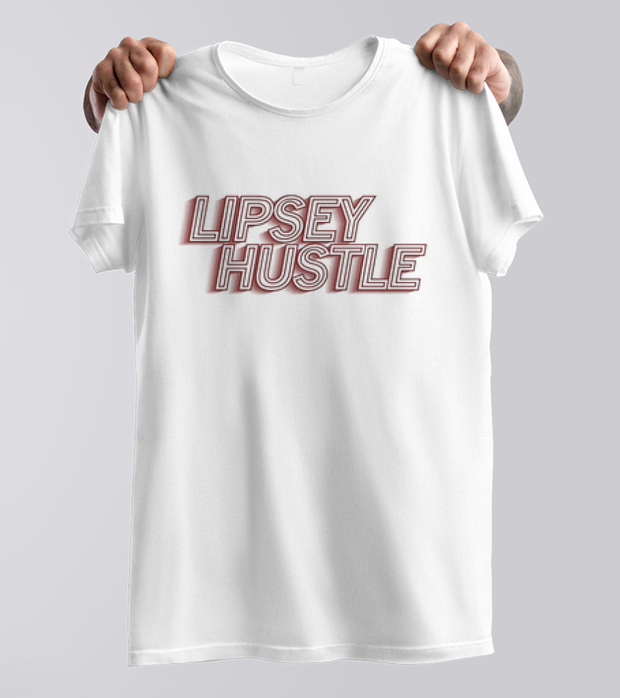 Lipsey Hustle Outline Bold Script T-Shirt