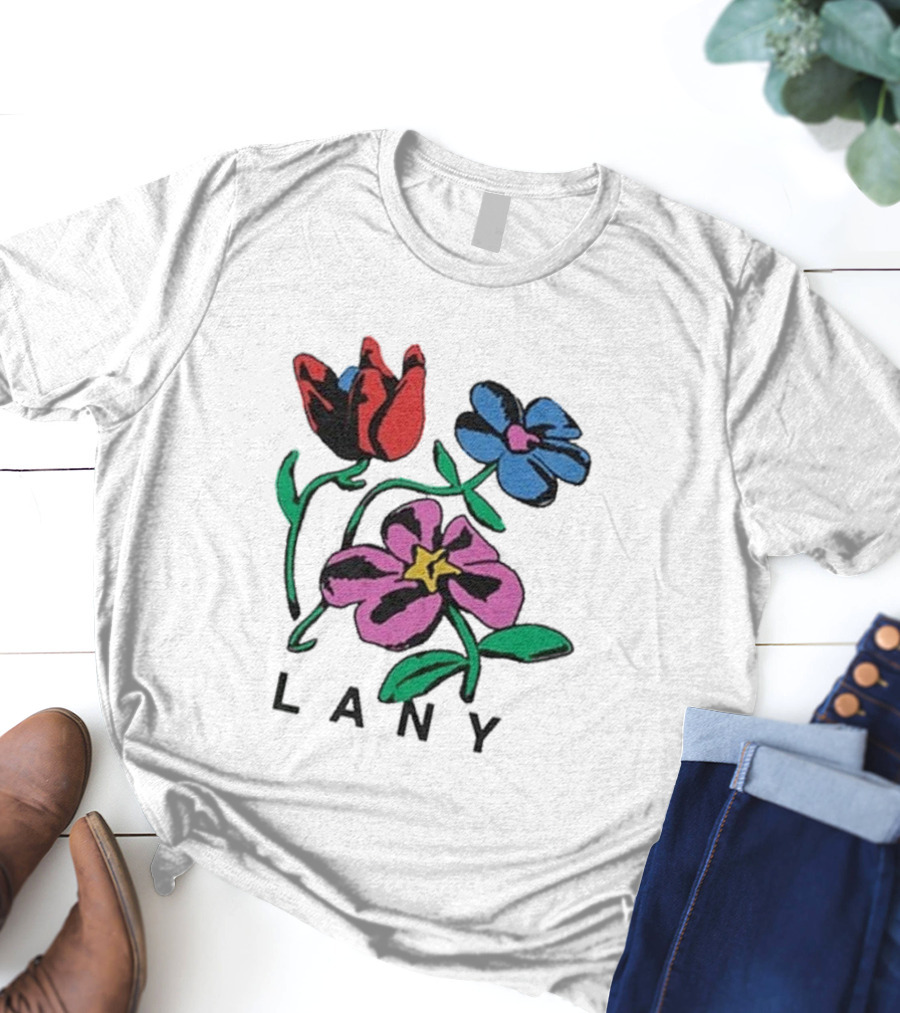 Lany ILYSB Colorful Flowers Artwork T-Shirt