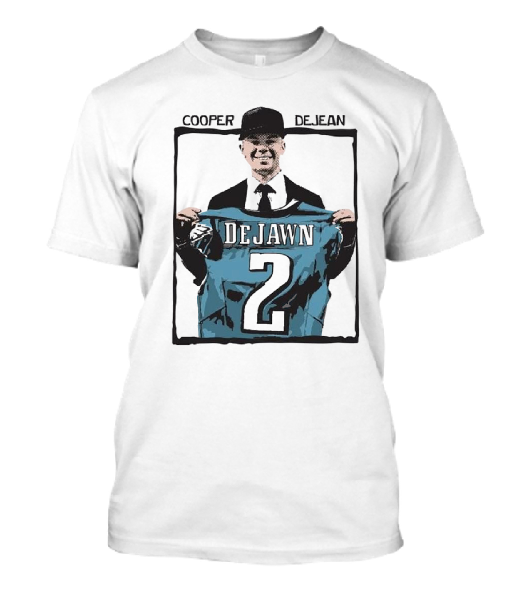 "Cooper DeJean DeJawn Philadelphia Eagles Dark Horse 2" T-Shirt