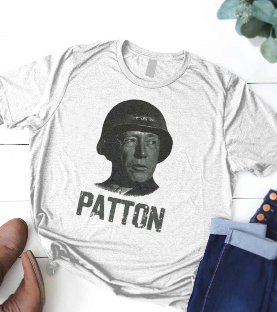 Jake Shields General Patton Helmet Portrait T-Shirt
