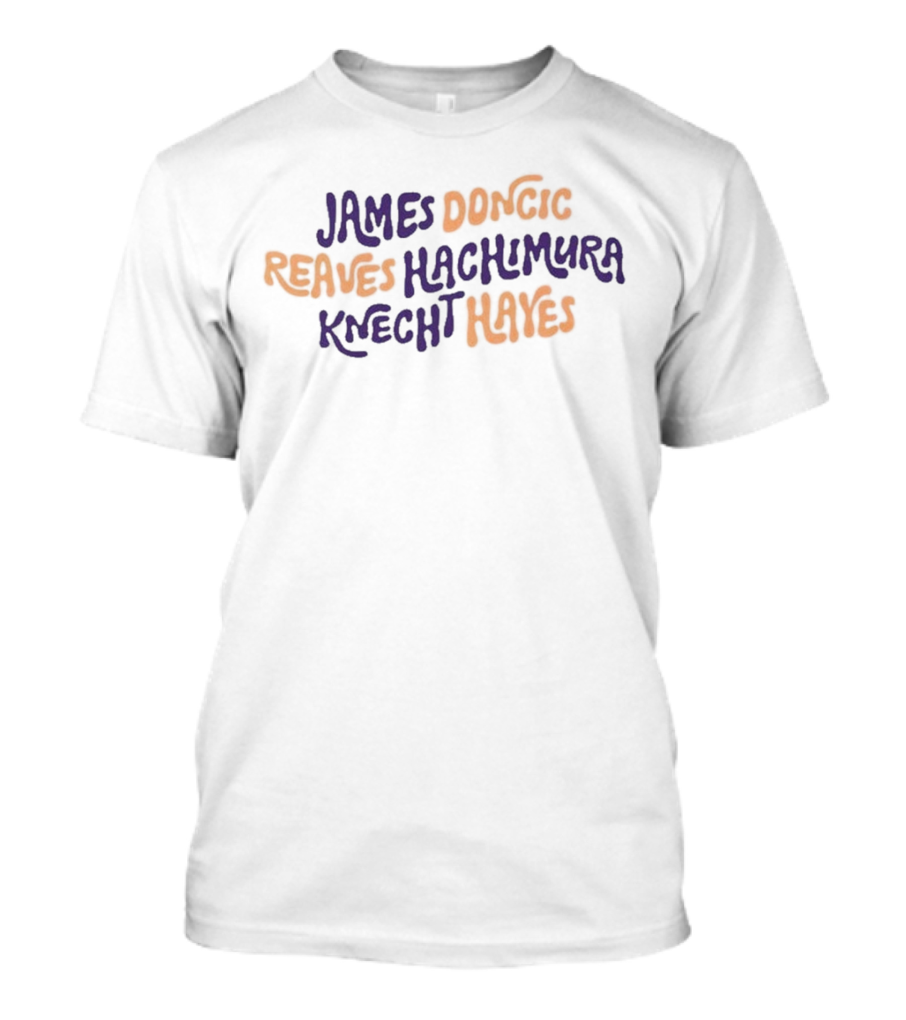 James Doncic Reaves Hachimura Knecht Hayes Lakers T-Shirt