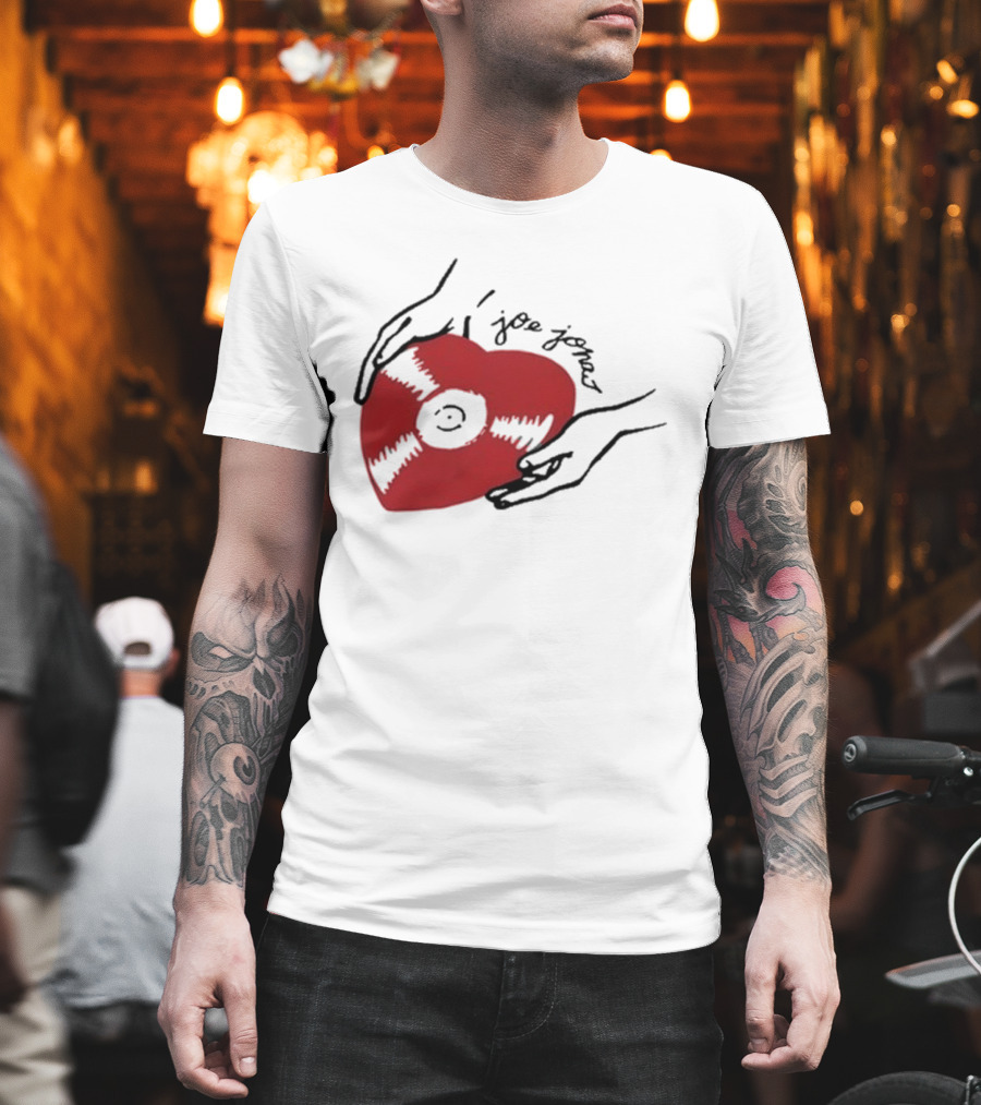 Joe Jonas Vinyl Heart Record T-Shirt