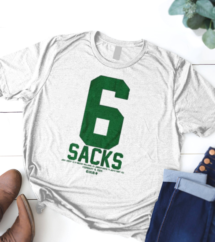 Josh Sweat Milton Williams Jordan Davis Jalyx Hunt 6 Sacks T-Shirt