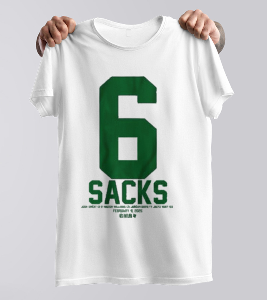 Josh Sweat Milton Williams Jordan Davis Jalyx Hunt 6 Sacks T-Shirt