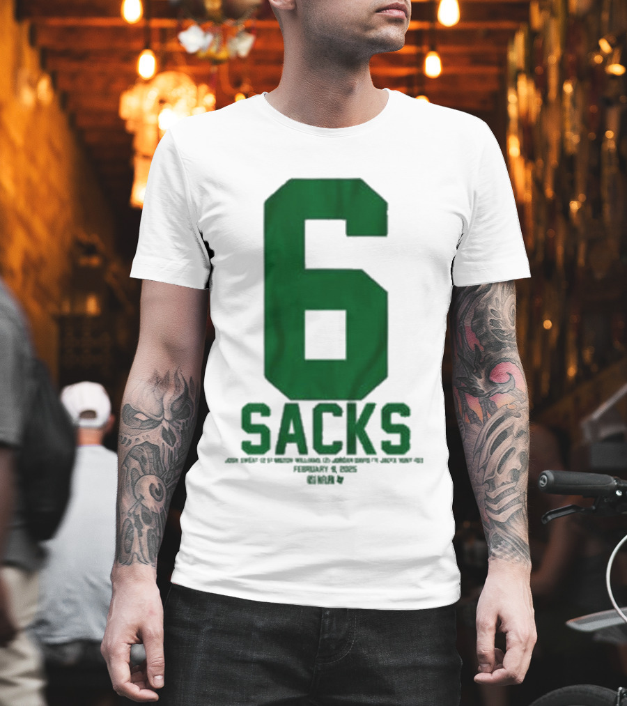 Josh Sweat Milton Williams Jordan Davis Jalyx Hunt 6 Sacks T-Shirt