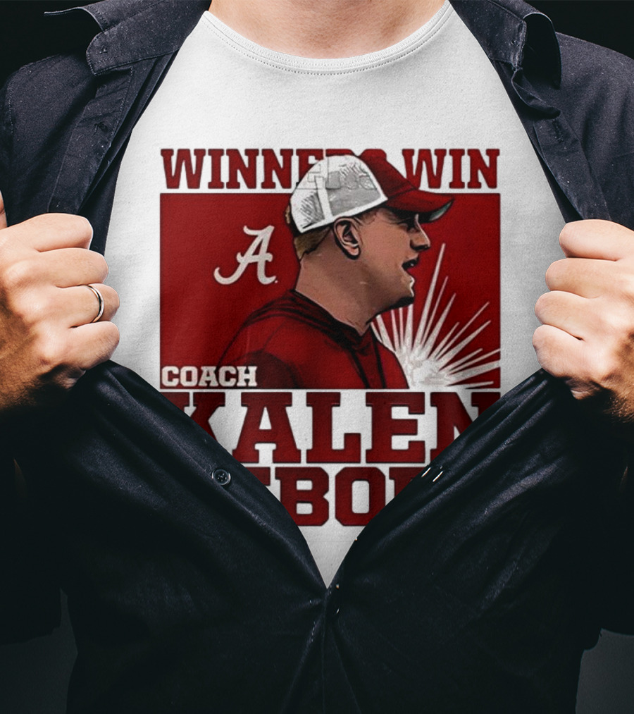 Winner Win Coach Kalen DeBoer Alabama T-Shirt