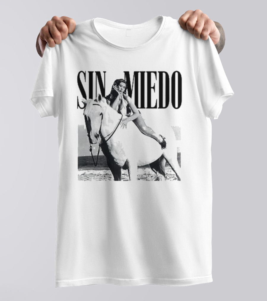 Kali Uchis Sin Miedo Equestrian Horseback Riding Vintage Style T-Shirt