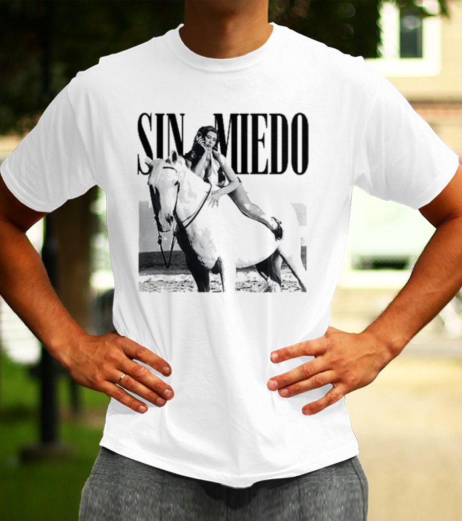 Kali Uchis Sin Miedo Equestrian Horseback Riding Vintage Style T-Shirt