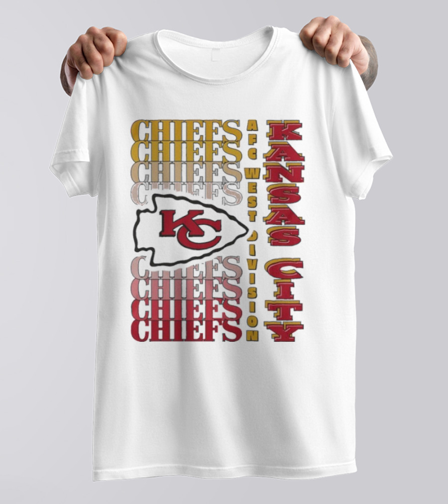 Kansas City Chiefs AFC West Division Kansas City Chiefs Logo KC Chiefs T-Shirt