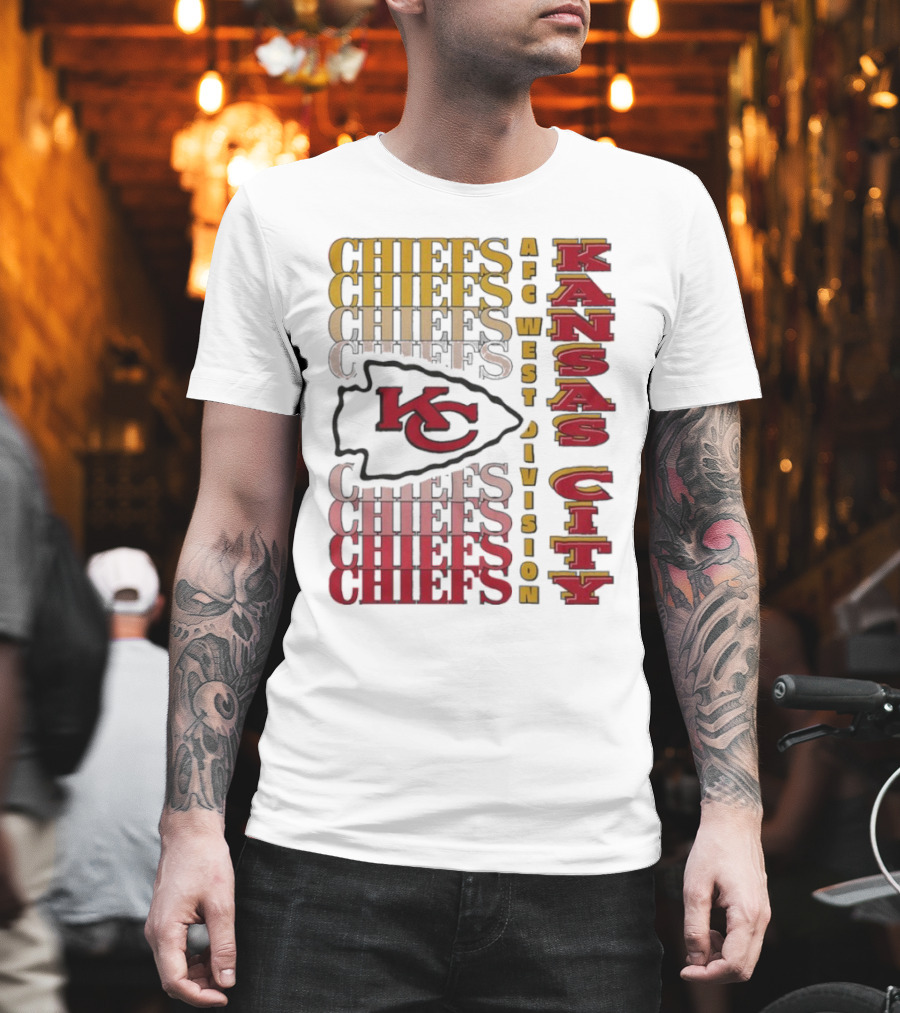 Kansas City Chiefs AFC West Division Kansas City Chiefs Logo KC Chiefs T-Shirt