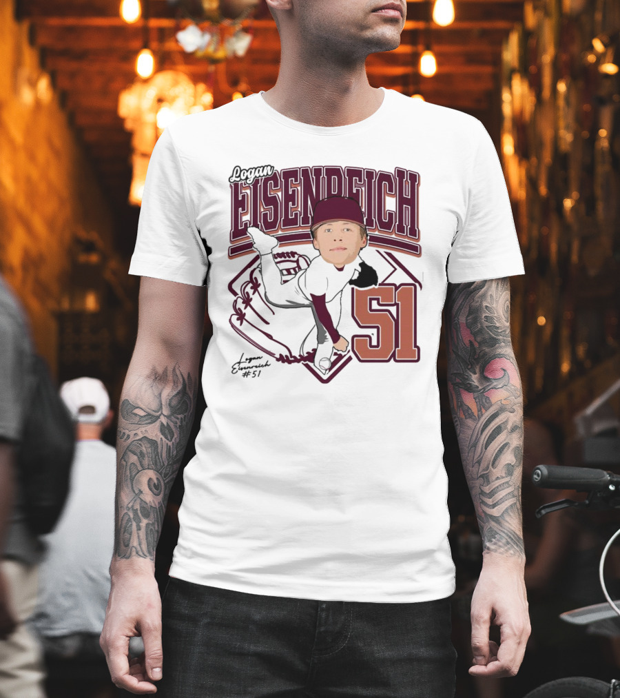 Eisenreich Baseball 51 Logan 2025 Sports Illustration T-Shirt