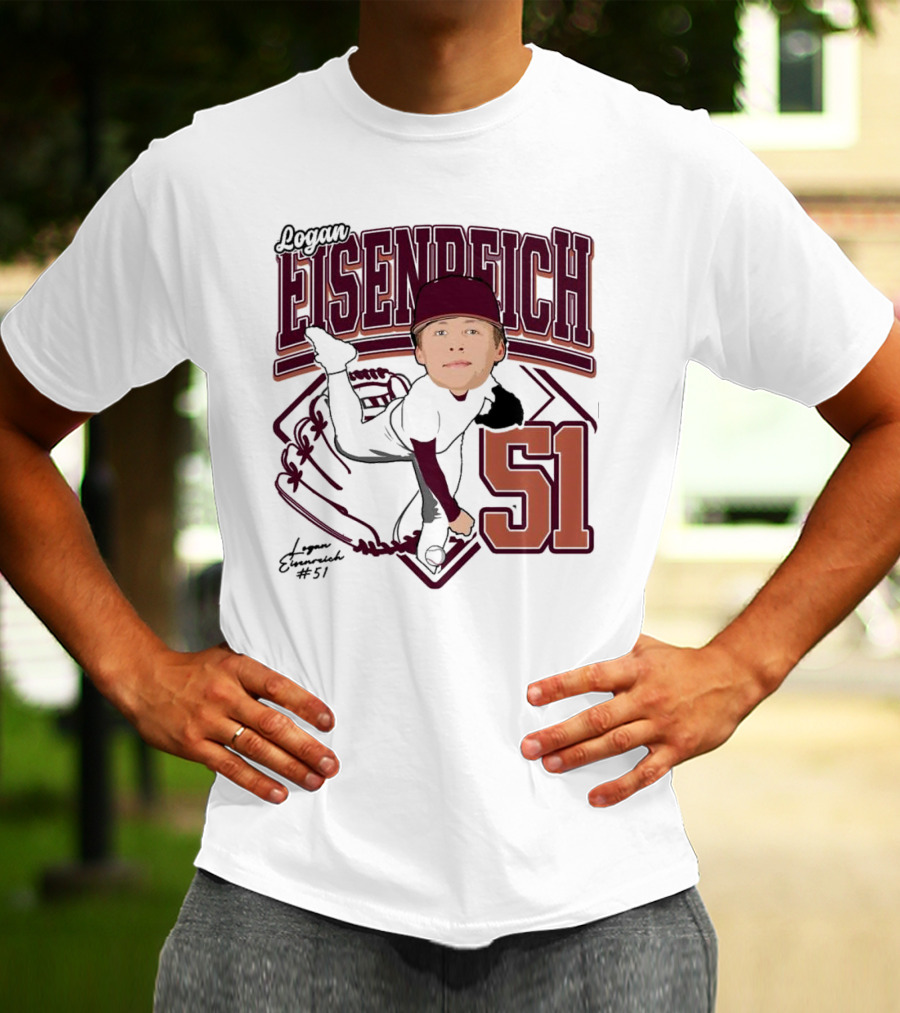 Eisenreich Baseball 51 Logan 2025 Sports Illustration T-Shirt