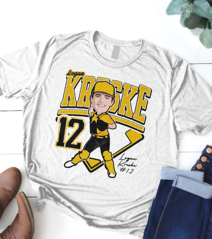 Logan Kreske Baseball 12 2025 Player Illustration T-Shirt
