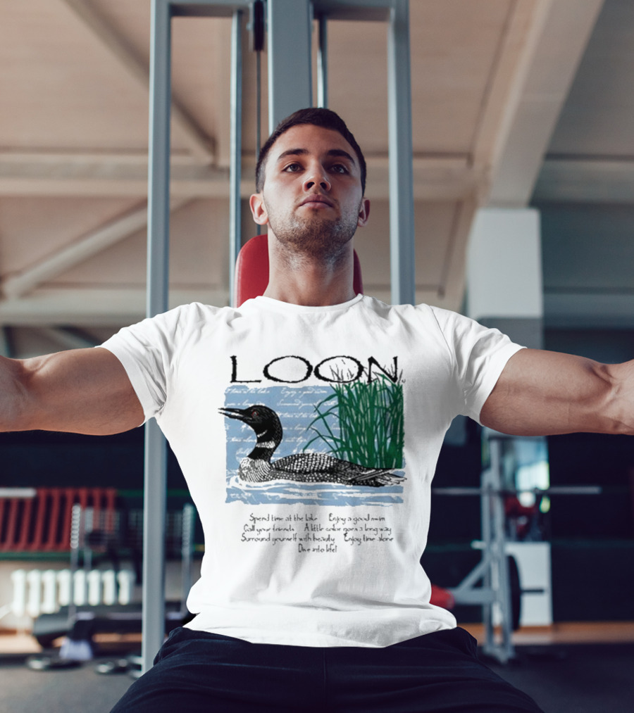 Advice From A Loon Spend Time At The Lake Enjoy A Good Swim Call Your Friends Enjoy Time Alone Dive Into Life T-Shirt