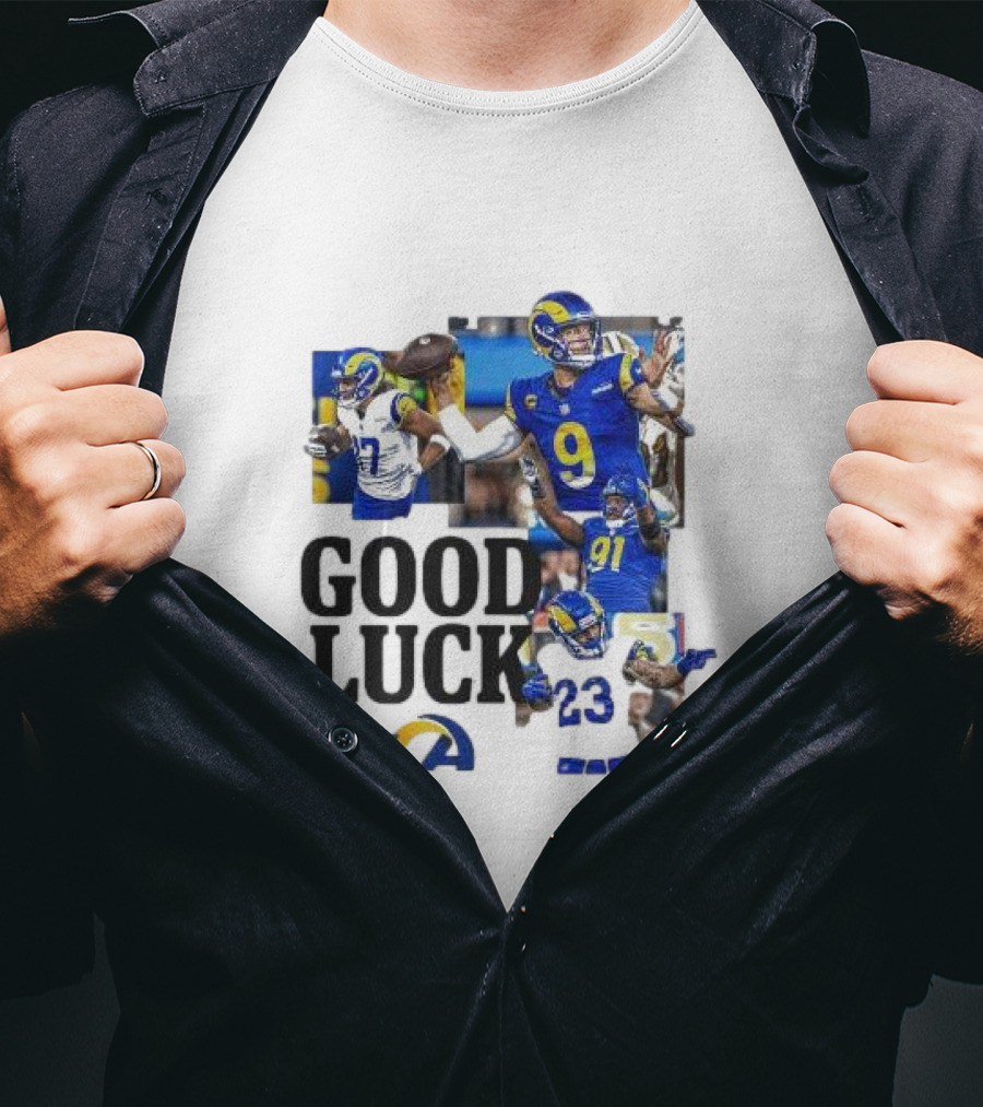 Los Angeles Rams Good Luck NFL Playoffs Est 1967 T-Shirt