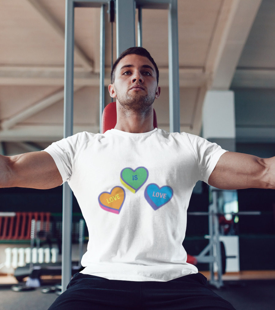 Love Is Love Colorful Hearts T-Shirt