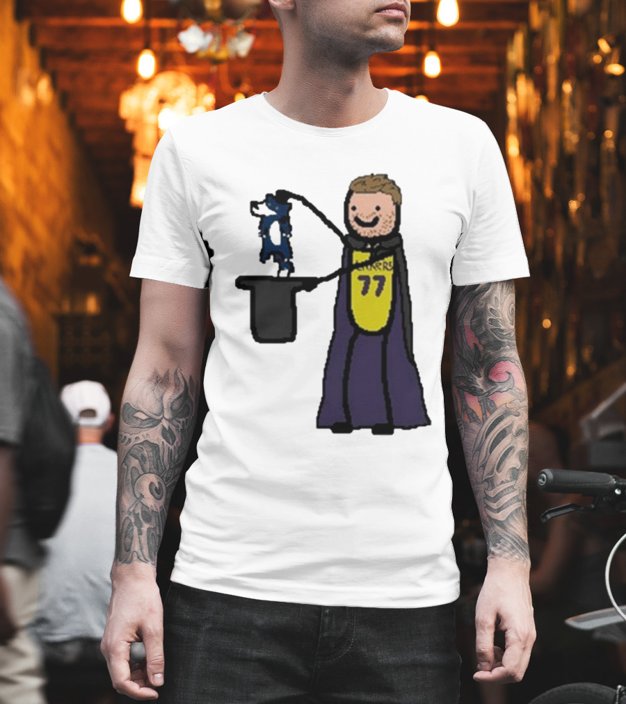 Luka Doncic 77 Lakers Magic Cartoon T-Shirt
